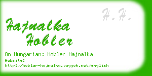 hajnalka hobler business card